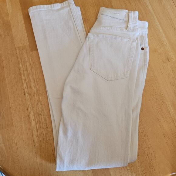 RE/DONE Originals 80s Slim Straight Jeans in Vintage White - sz 24 - NWT - Picture 10 of 10